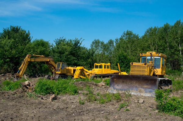 Bulldozer Clearing in Lawrence